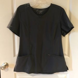 Charcoal Cherokee Infinity Scrub Top